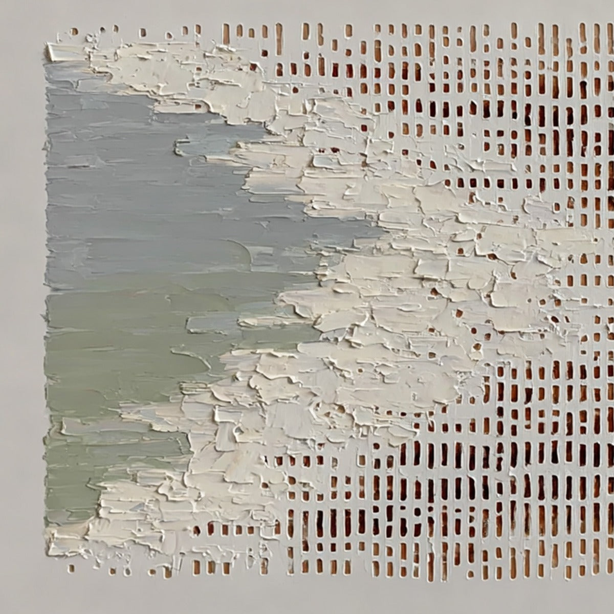 COASTAL RHYTHM: Textured Wabi Sabi Abstract Horizontal Wall Art