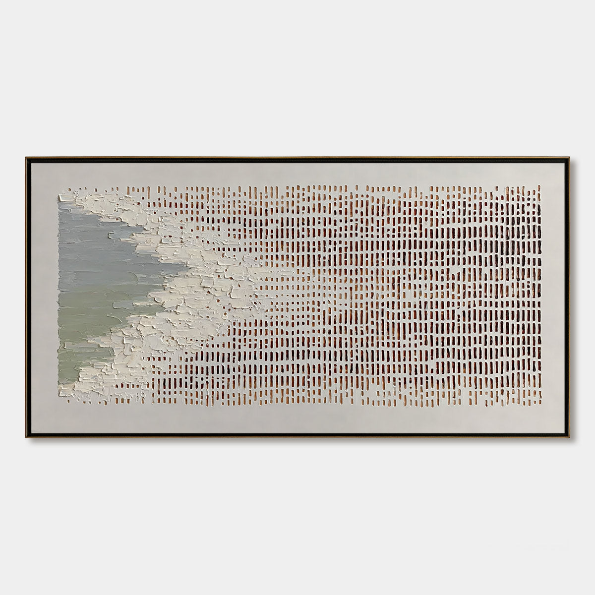 COASTAL RHYTHM: Textured Wabi Sabi Abstract Horizontal Wall Art