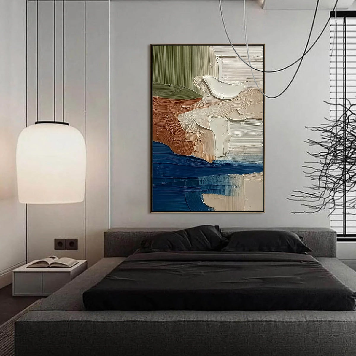 COASTAL STRATA: Textured Wabi Sabi Abstract Seascape Painting