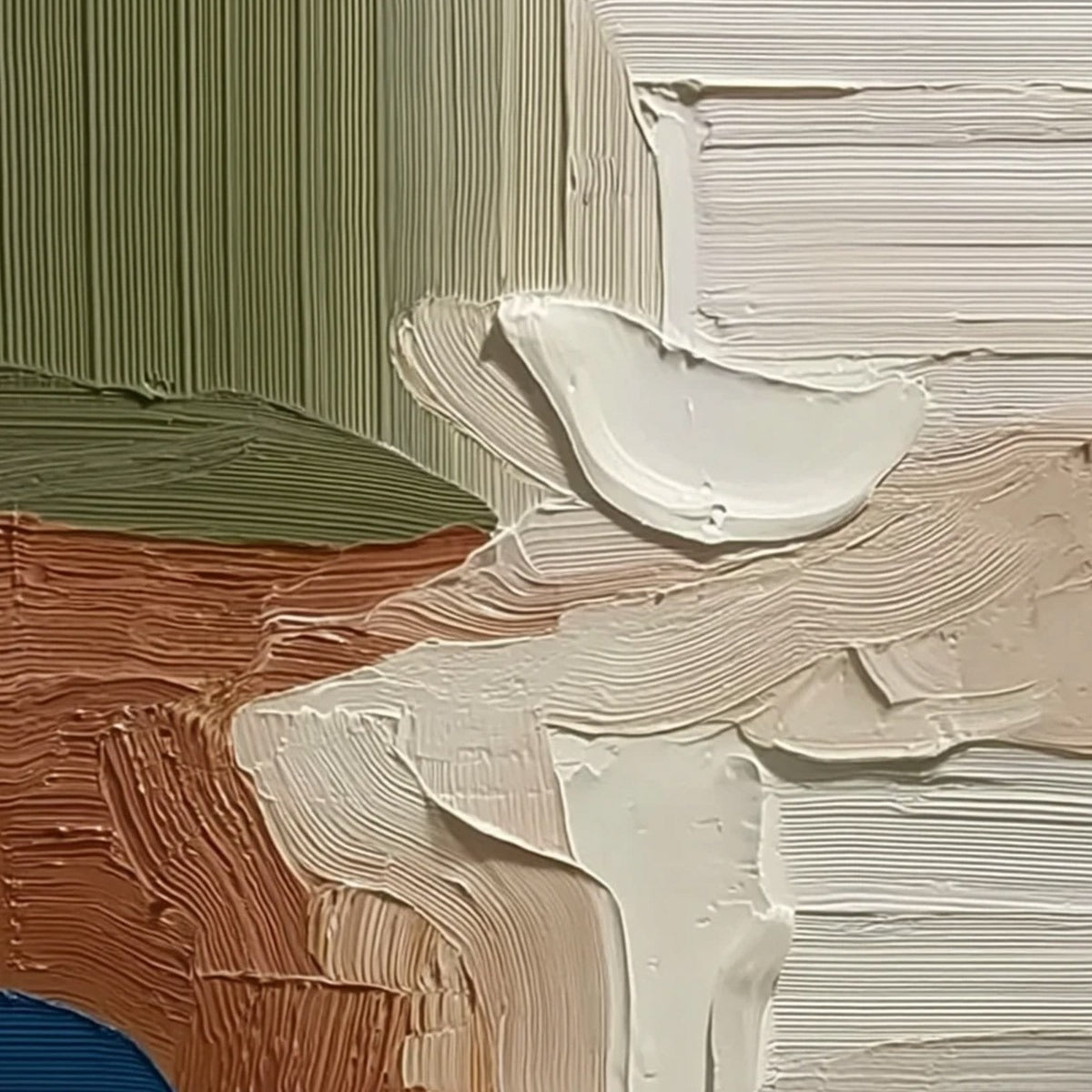 COASTAL STRATA: Textured Wabi Sabi Abstract Seascape Painting