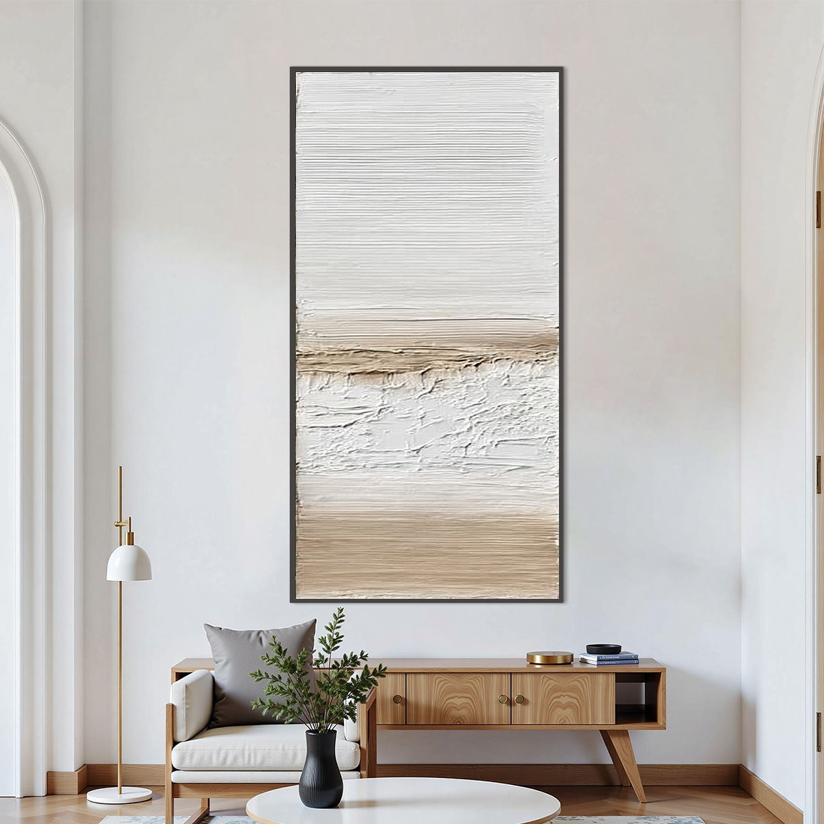 COASTAL CALM: Textured Minimalist Wabi Sabi Landscape
