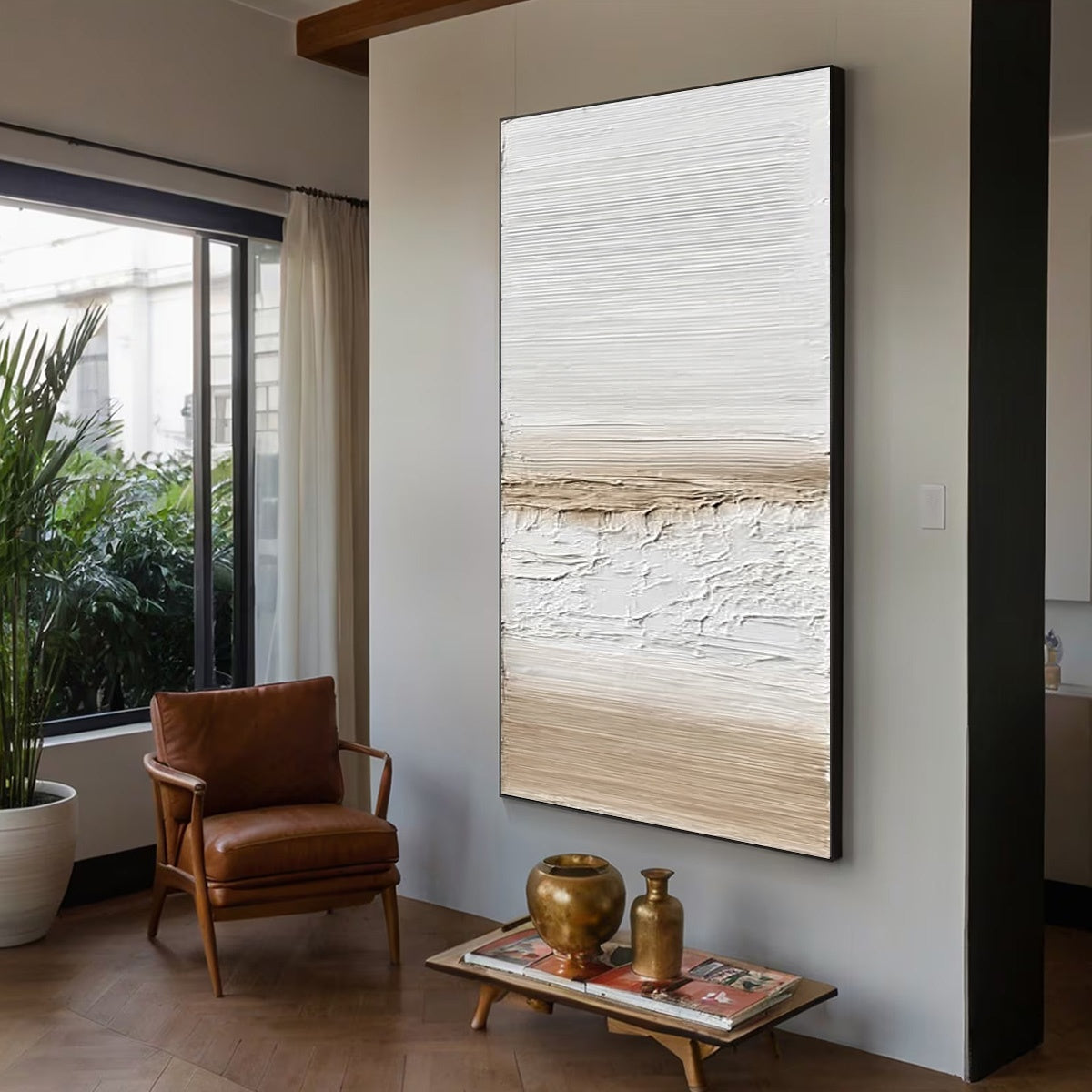 COASTAL CALM: Textured Minimalist Wabi Sabi Landscape