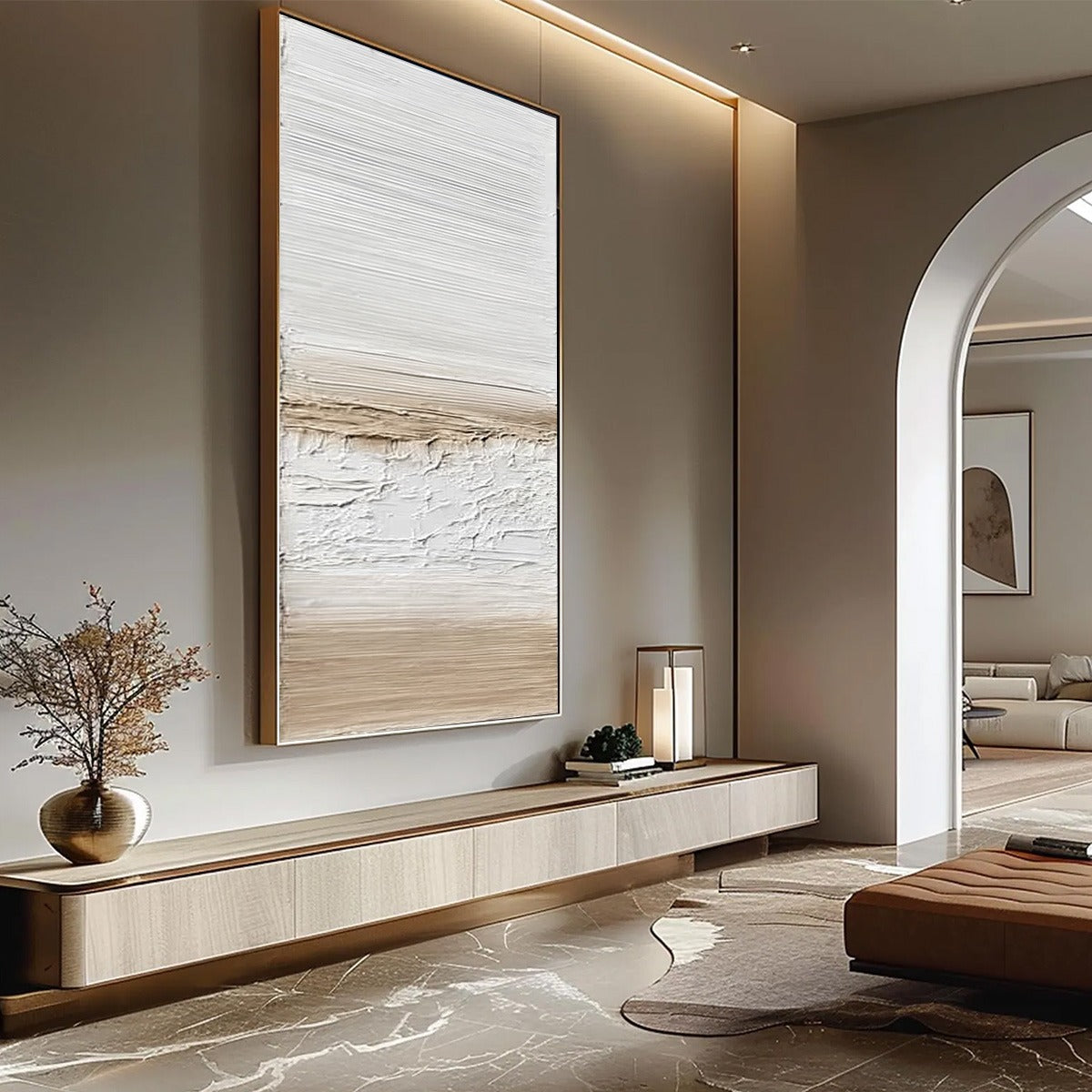 COASTAL CALM: Textured Minimalist Wabi Sabi Landscape