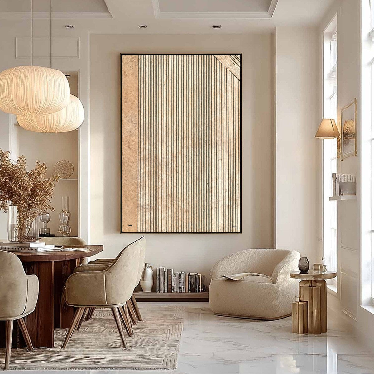 CODEX: Minimalist Architectural Line Art Painting