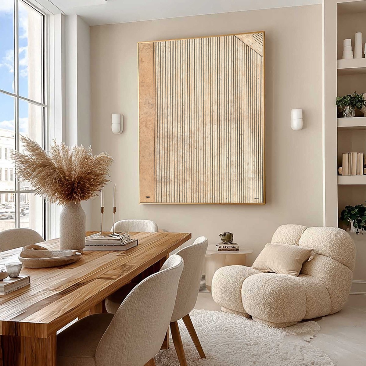 CODEX: Minimalist Architectural Line Art Painting