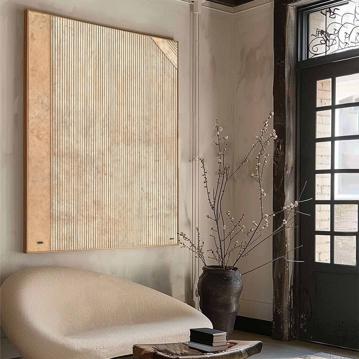 CODEX: Minimalist Architectural Line Art Painting