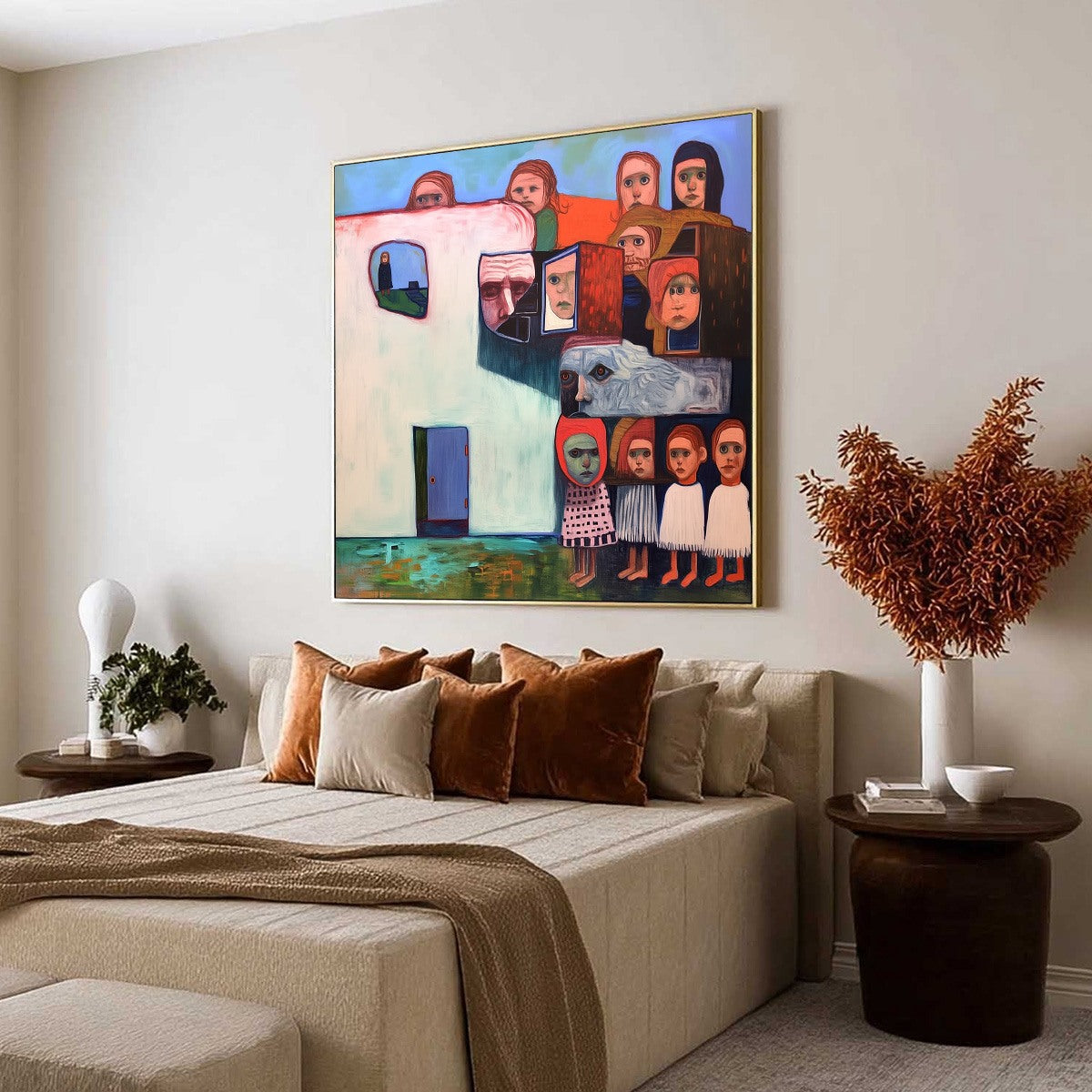 COMMUNITY OF SOULS: Colorful Figurative Portrait Painting