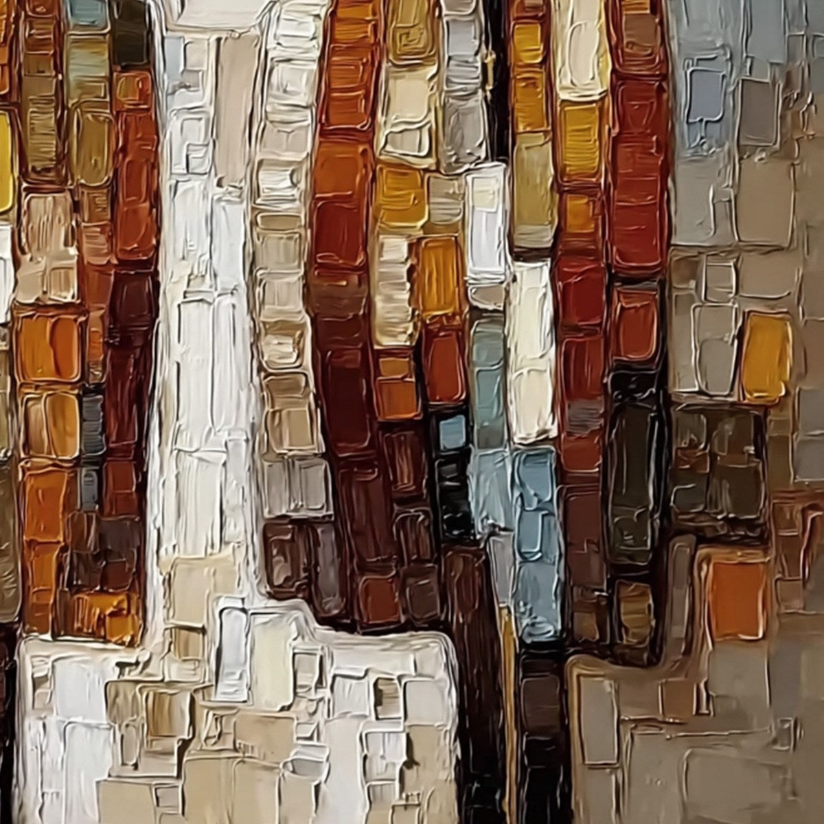 COMPANIONS: Textured Impasto Abstract Figurative Wall Art
