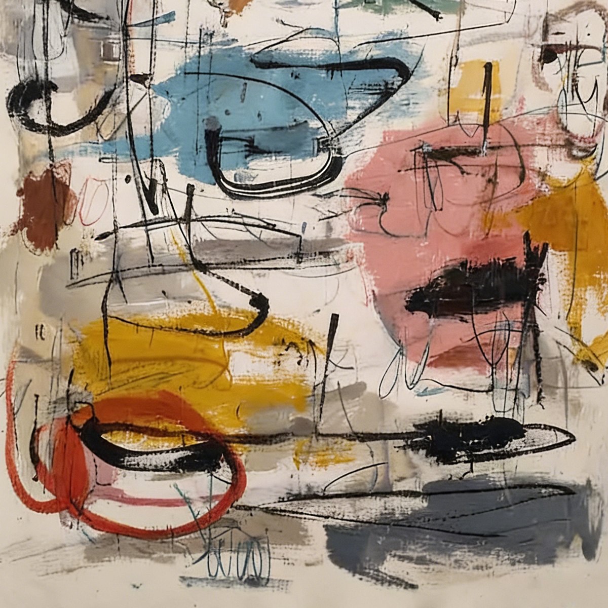 CONCRETE JUNGLE SYMPHONY: Large Vertical Colorful Abstract Wall Art