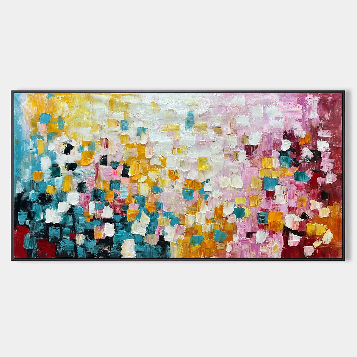 Vibrant Abstract Painting on Canvas