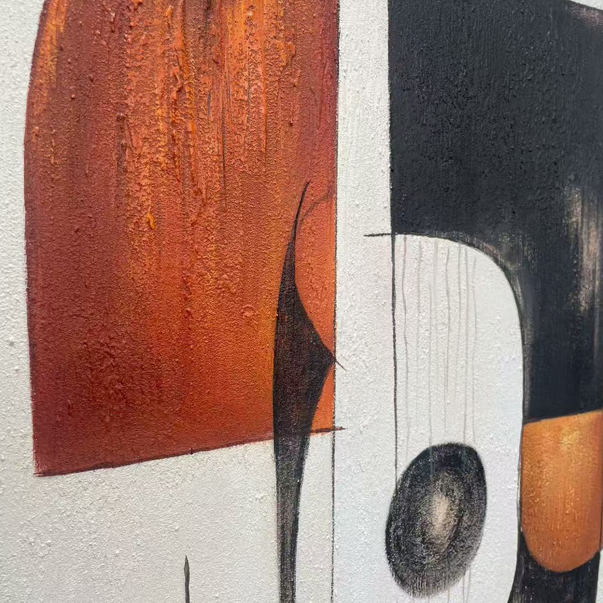 CONSTRUCT: Modern Abstract Geometric Oil Painting