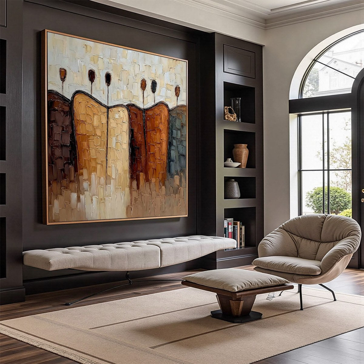 CONVERGENCE: Textured Abstract Figurative Impasto Painting