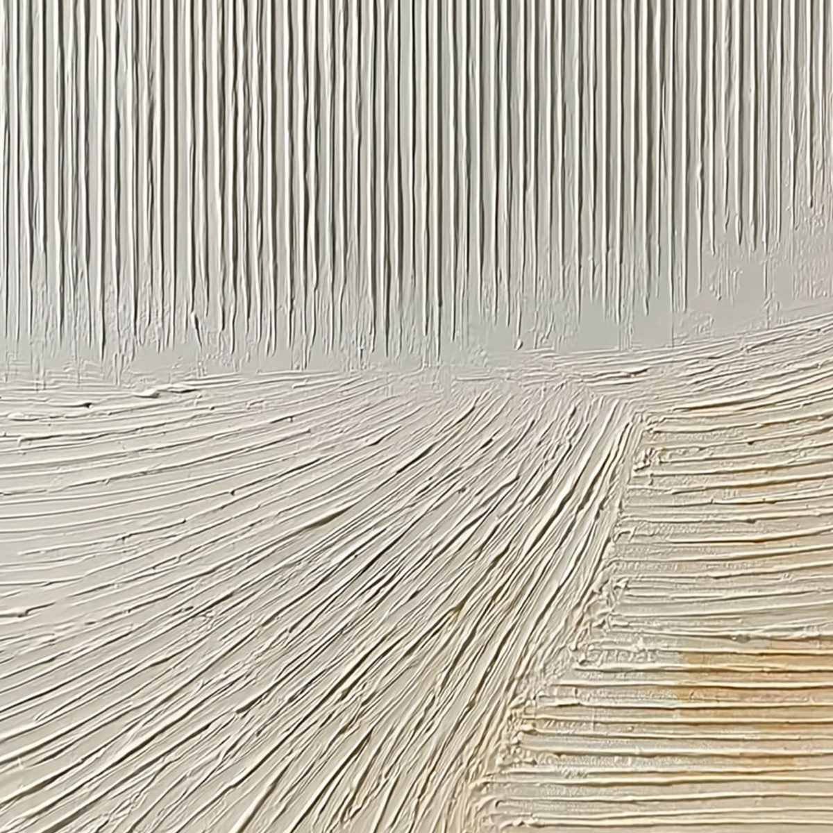 CONVERGENCE: Textured Minimalist Wabi Sabi Abstract Painting in White