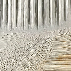 CONVERGENCE: Textured Minimalist Wabi Sabi Abstract Painting in White