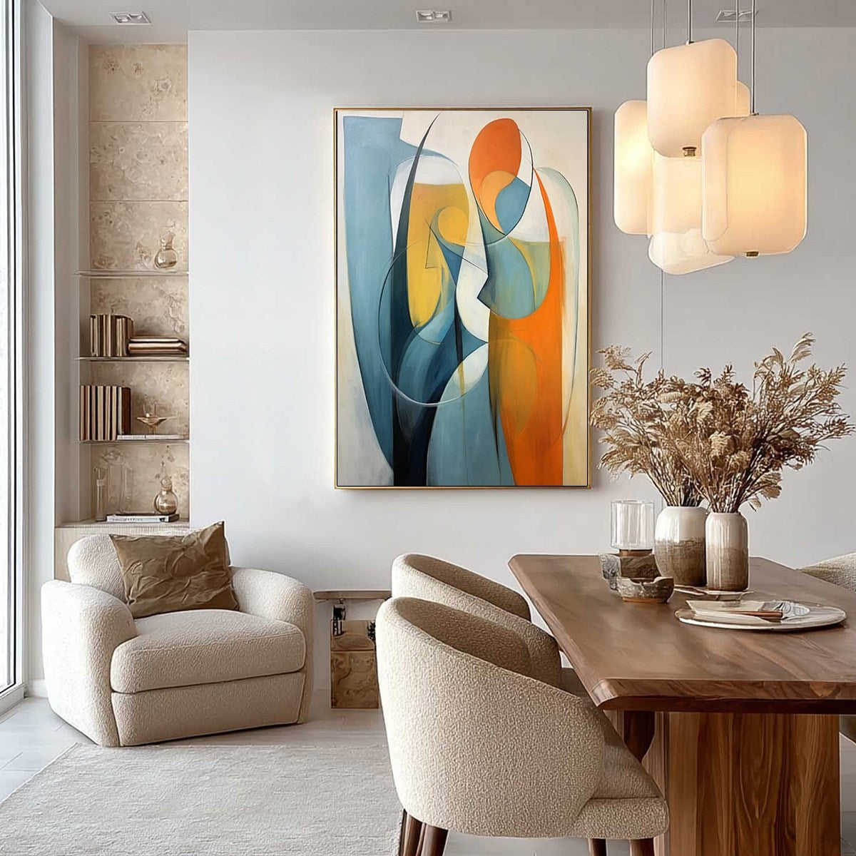 CONVERGENCE: Colorful Modern Abstract Figurative Art