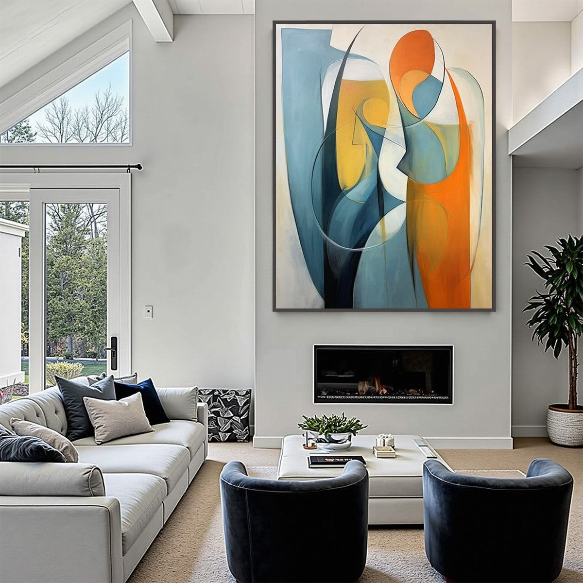 CONVERGENCE: Colorful Modern Abstract Figurative Art