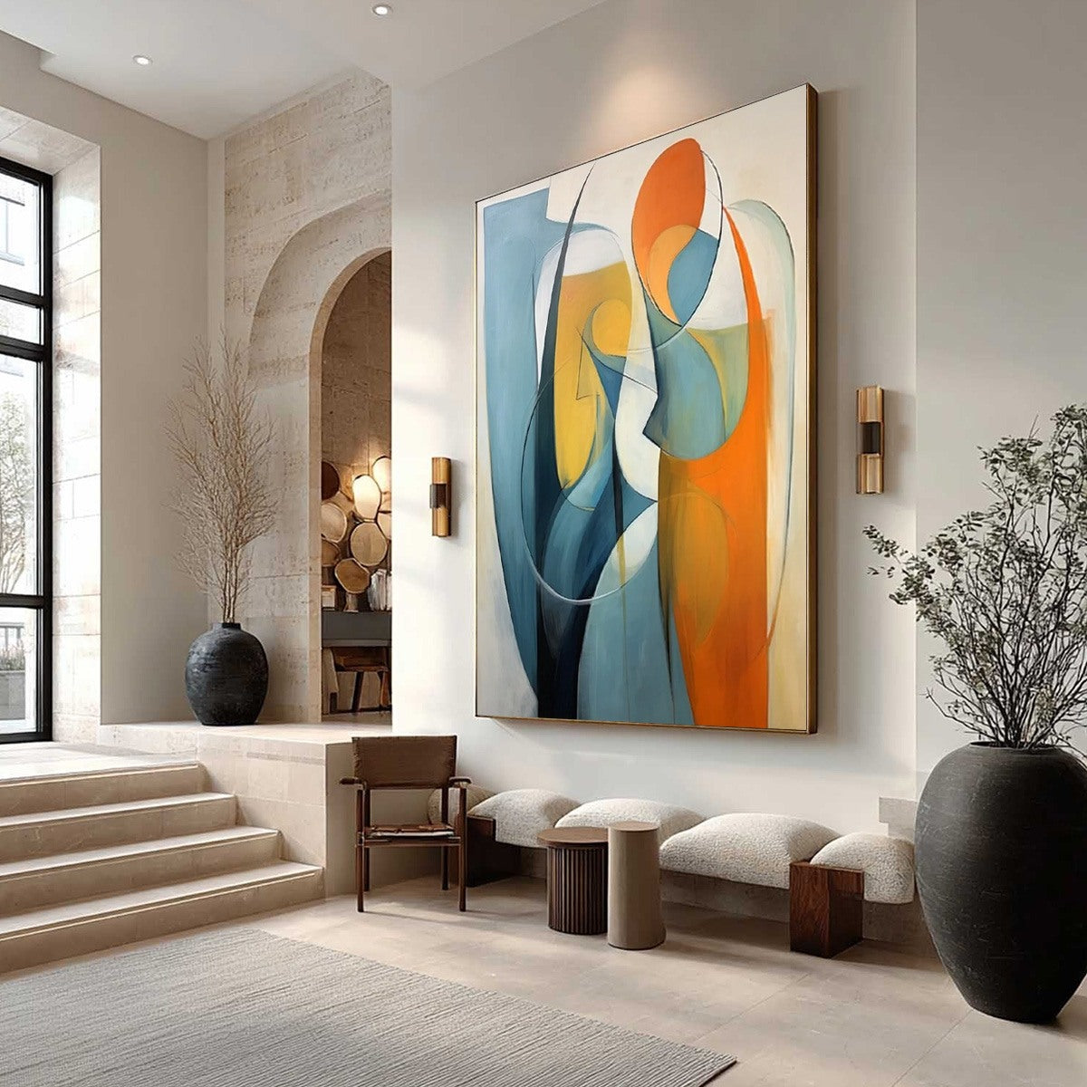 CONVERGENCE: Colorful Modern Abstract Figurative Art