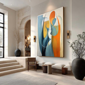 CONVERGENCE: Colorful Modern Abstract Figurative Art