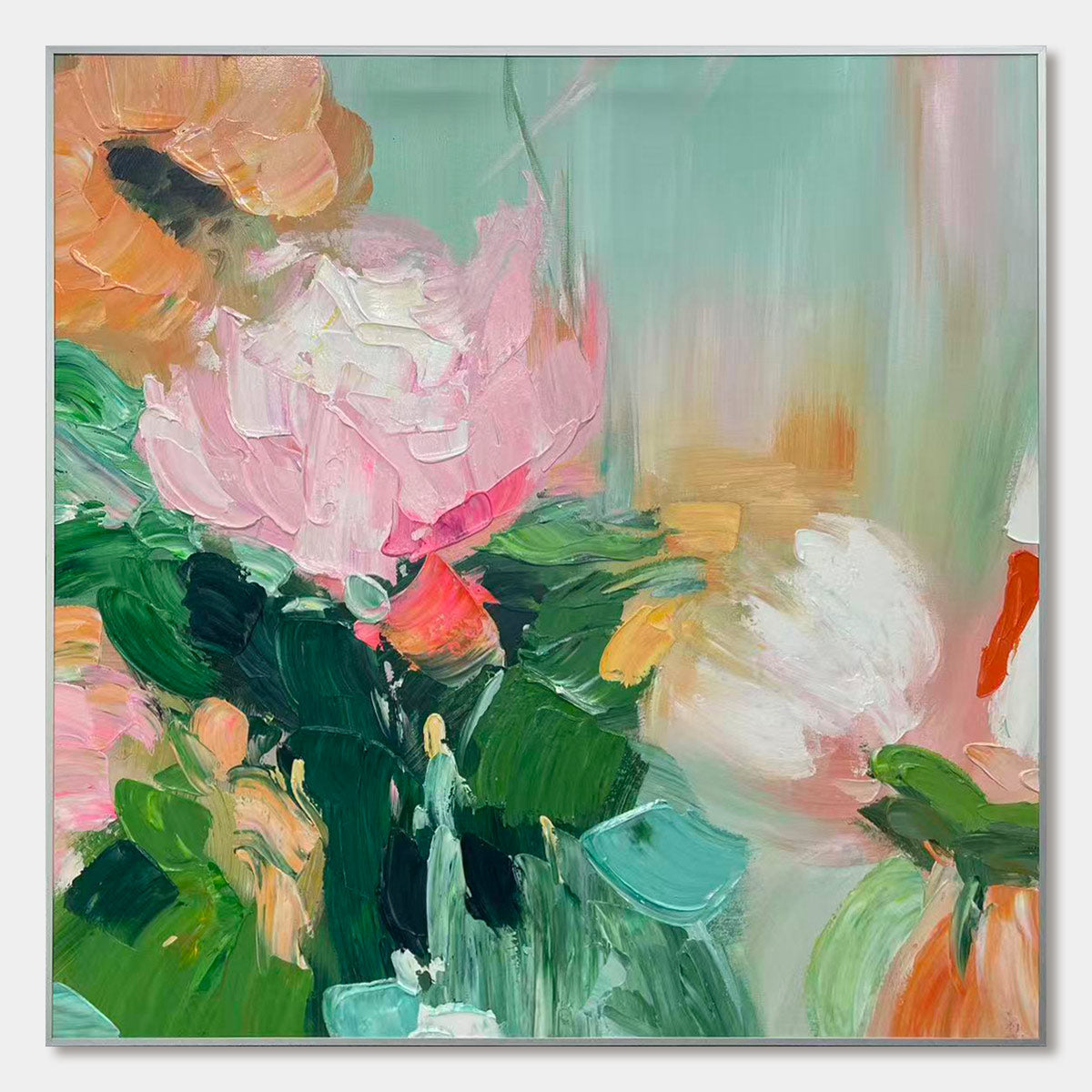 Ready to Ship | BLOOMING ROMANCE: Impressionistic Floral Oil Painting