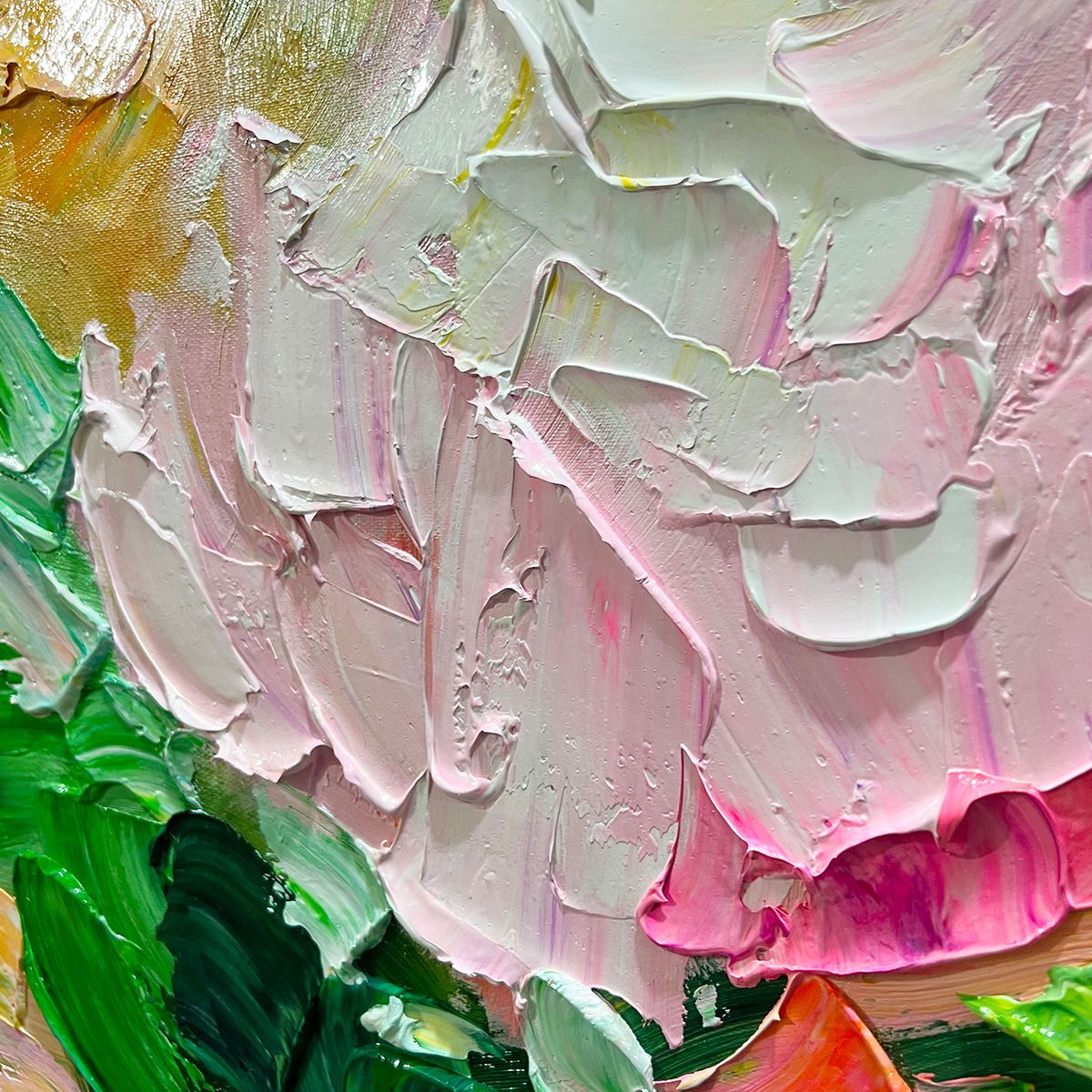 Ready to Ship | BLOOMING ROMANCE: Impressionistic Floral Oil Painting