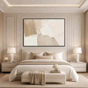 CREAM TERRAIN: Cream Beige Texture Abstract