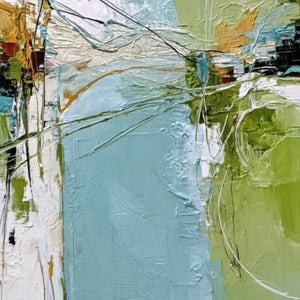 CROSSING PATHS: Large Textured Vertical Abstract Wall Art