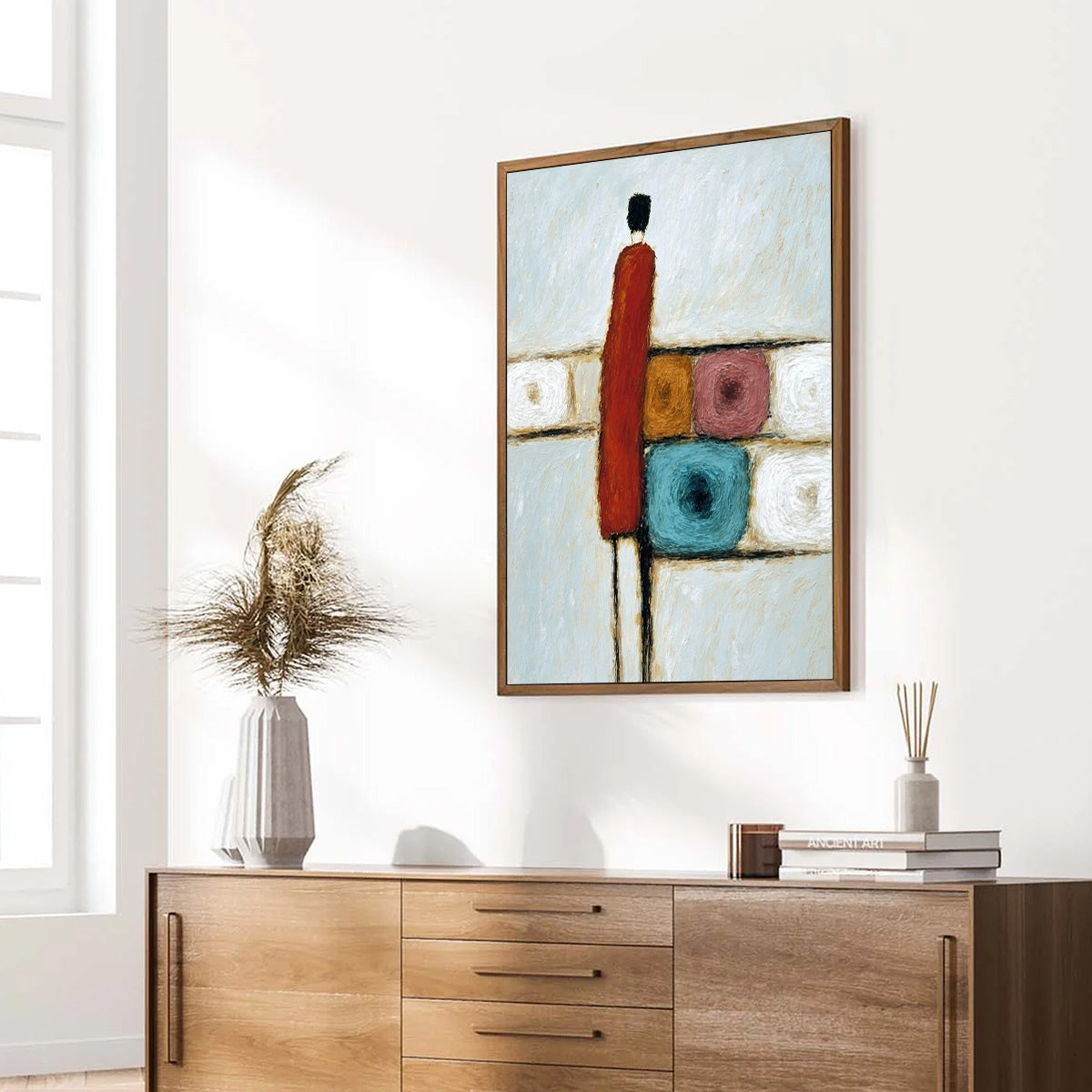 CROSSROADS: Modern Figurative Abstract Oil Painting