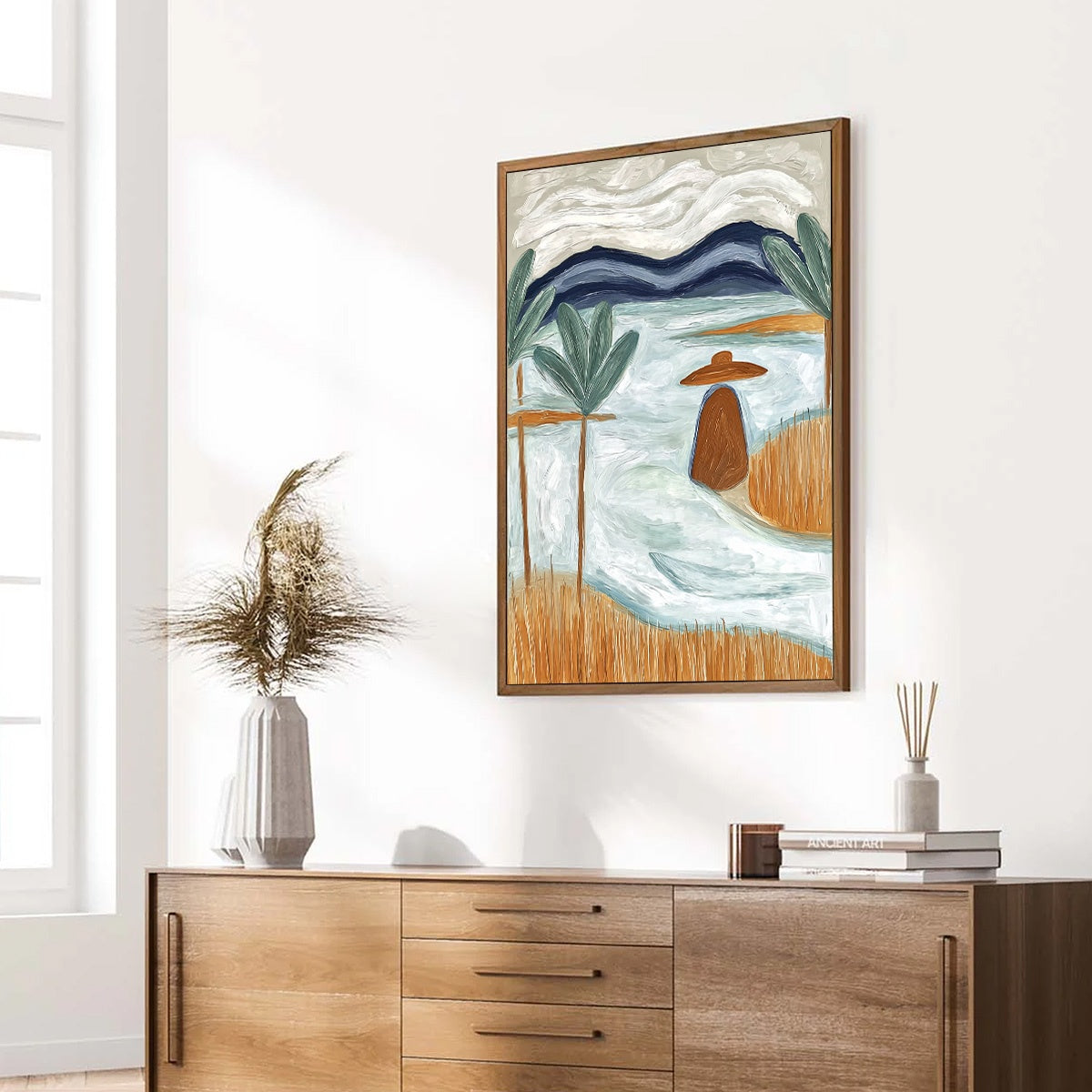 Coastal Reverie Textured Seascape Abstract Painting on Canvas