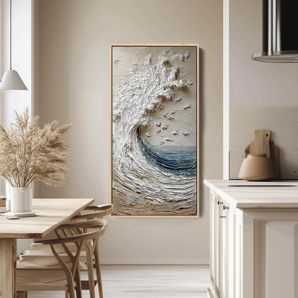 Crescendo | Textured Coastal Wave Impasto Original Oil Painting