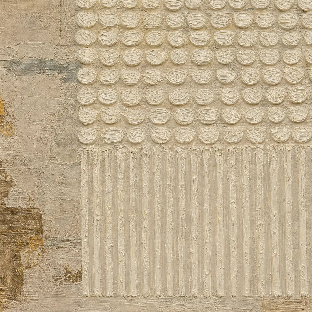 DESERT BEADS: Neutral Dot Texture Panoramic Painting