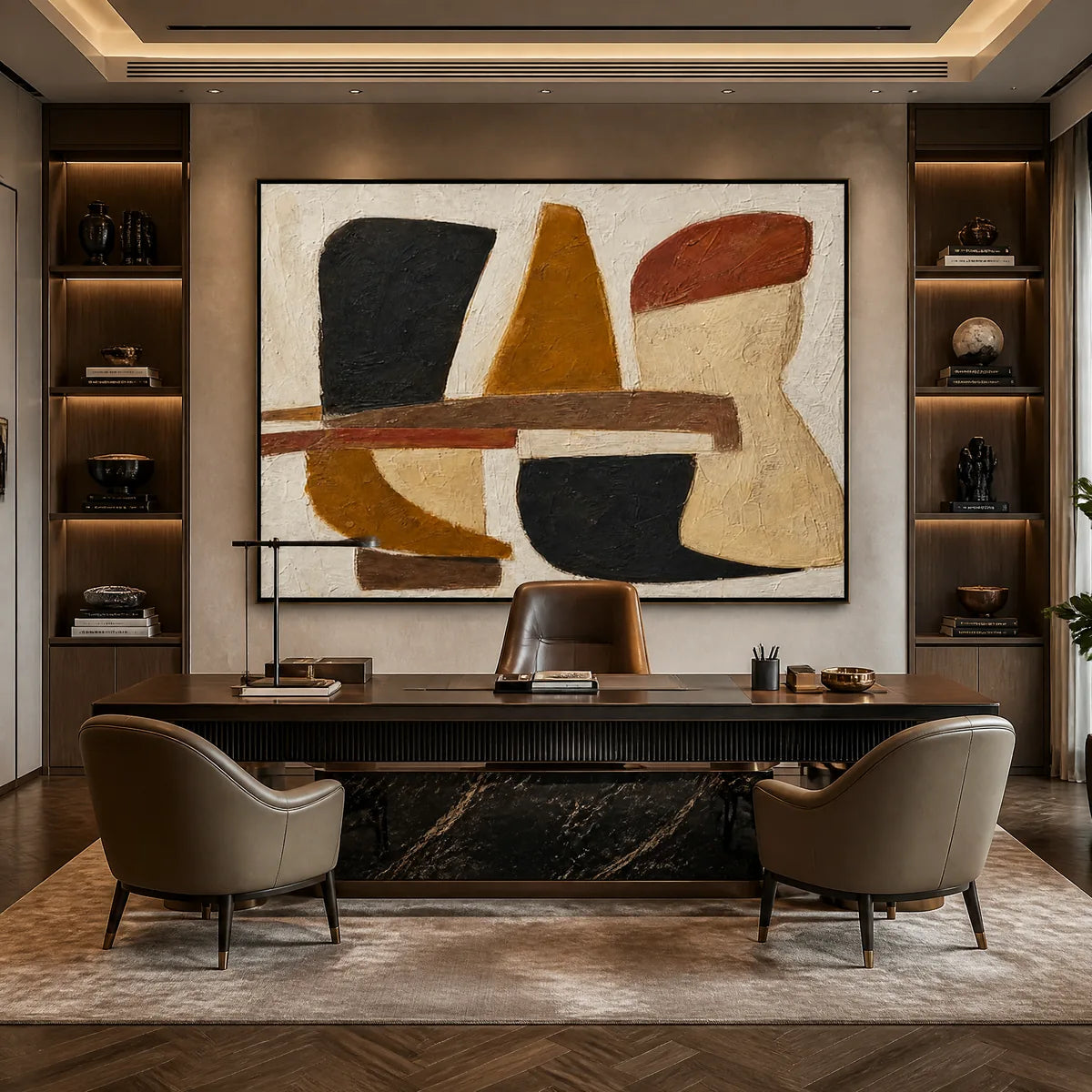 DESERT MODERN: Earth Tone Modern Abstract