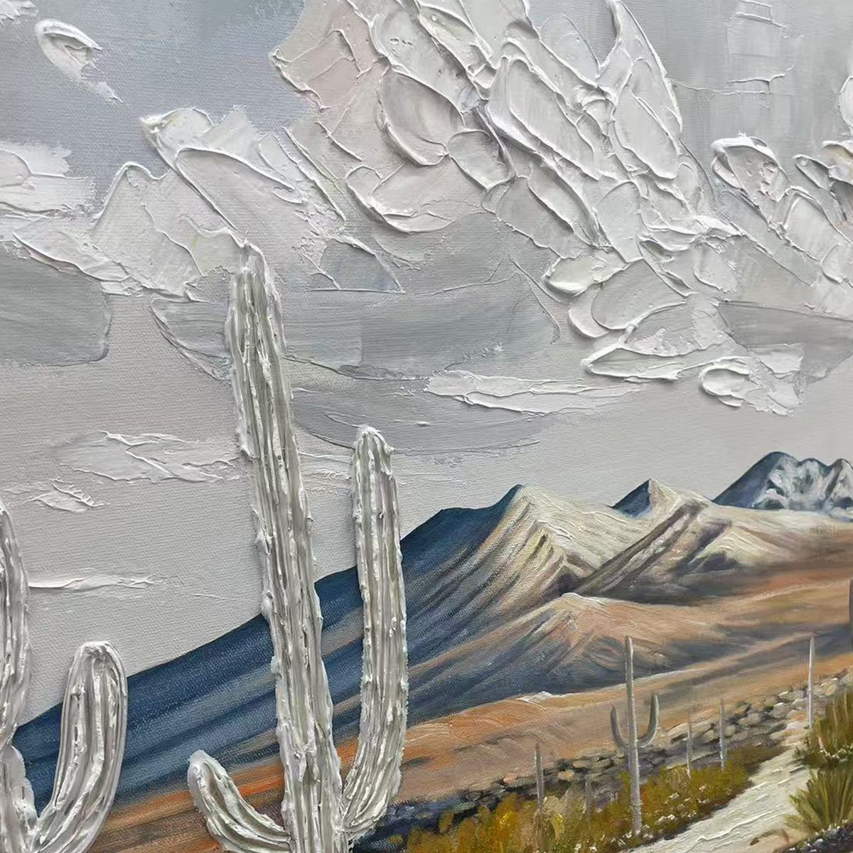 DESERT_DREAM_Textured_Desert_Landscape_Painting_Impasto_Wall_Art_Horizontal_Canvas_Cactus_Decor