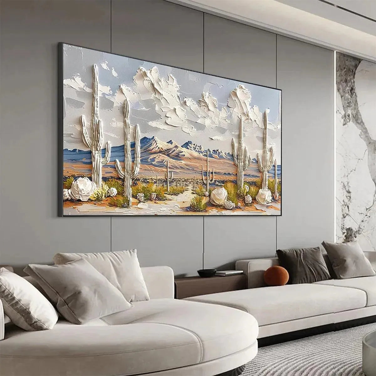 DESERT_DREAM_Textured_Desert_Landscape_Painting_Impasto_Wall_Art_Horizontal_Canvas_Cactus_Decor