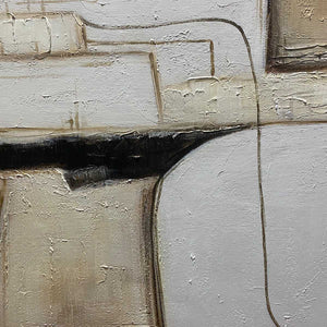 DESERT FLOW Minimalist Abstract Textured Oil Painting