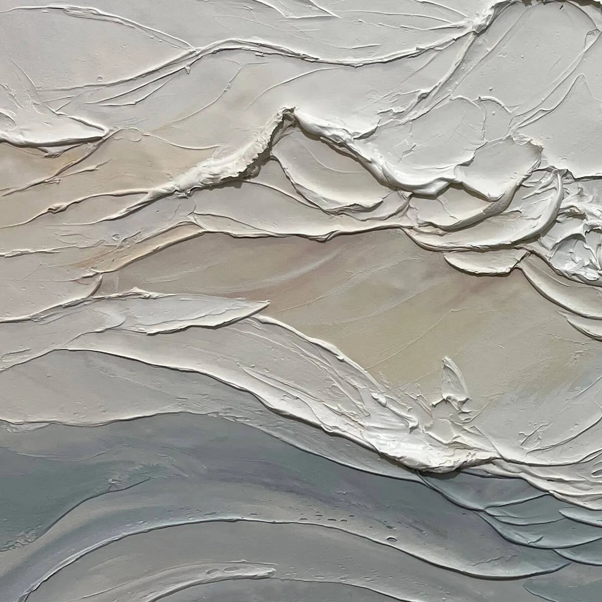 DESERT WINDS: Textured Landscape Impasto Oil Painting on Canvas