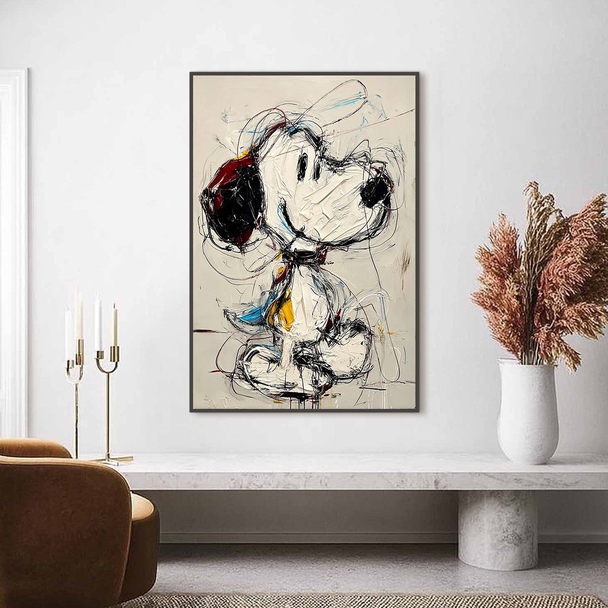 DREAMER'S DOODLE: Textured Pop Art Character Painting
