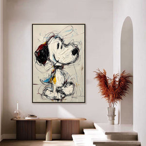 DREAMER'S DOODLE: Textured Pop Art Character Painting