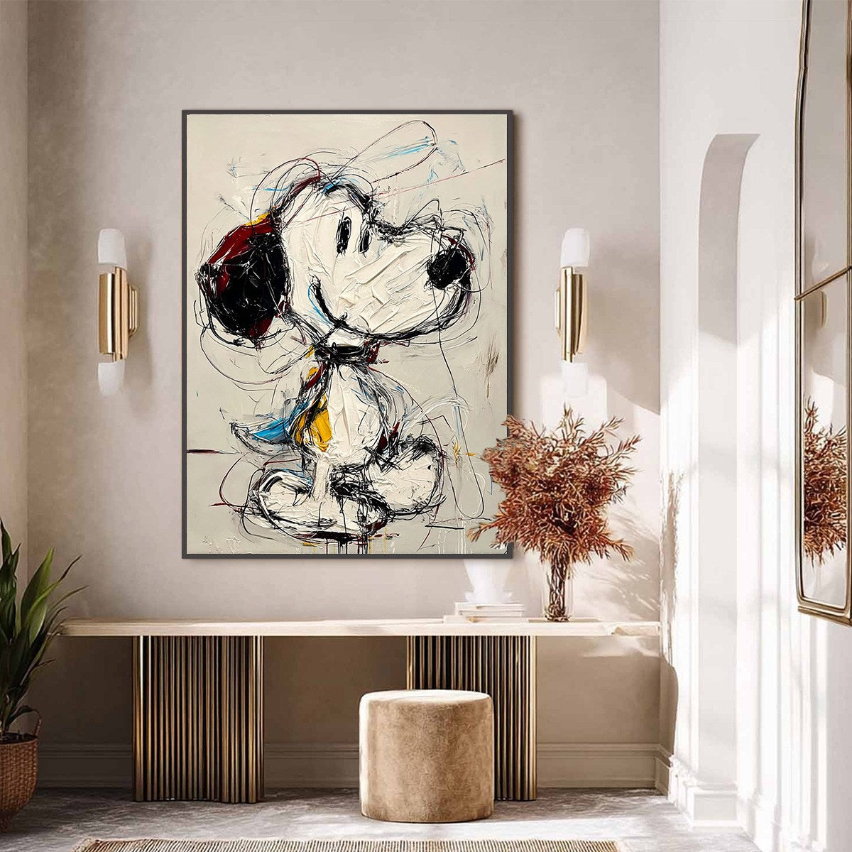 DREAMER'S DOODLE: Textured Pop Art Character Painting