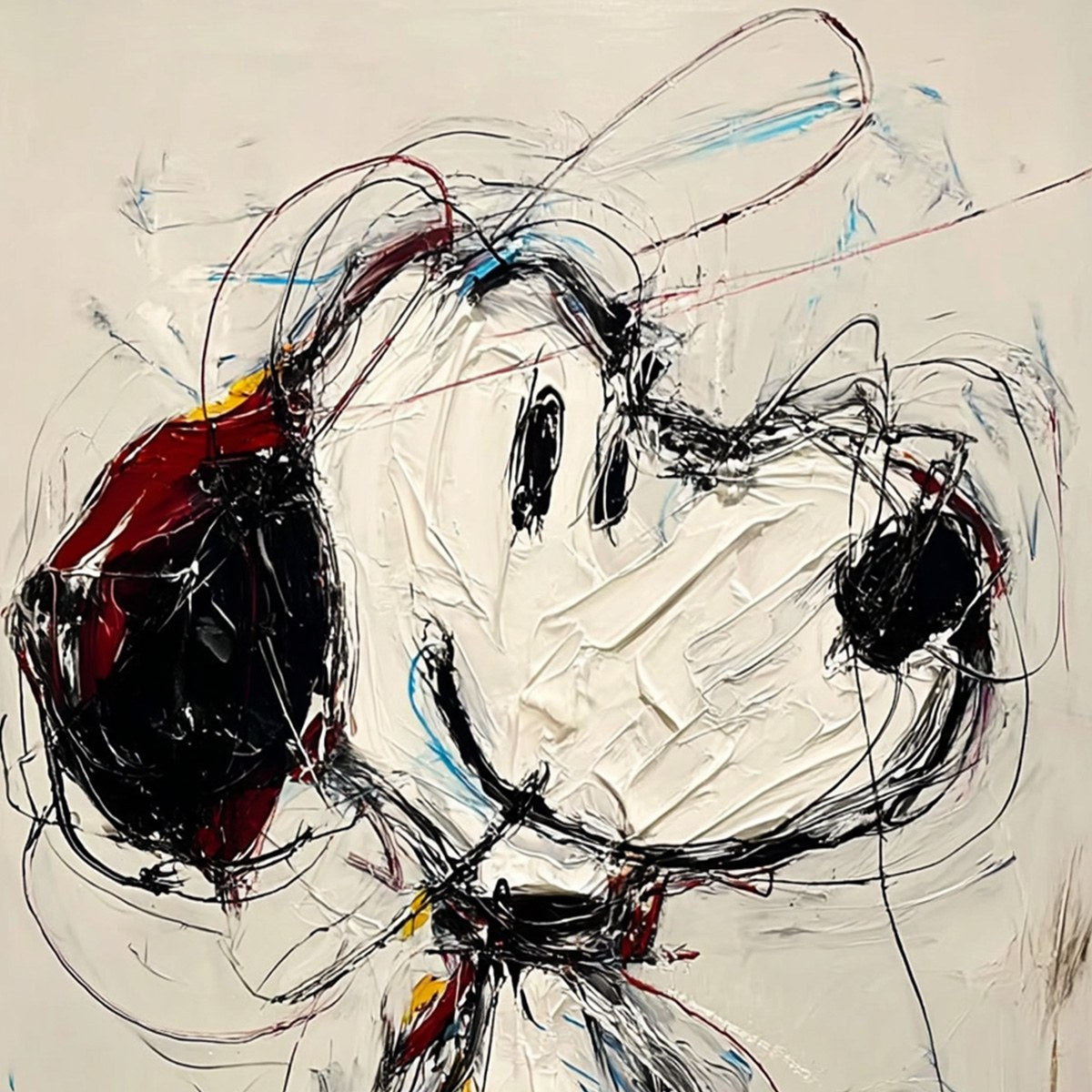 DREAMER'S DOODLE: Textured Pop Art Character Painting
