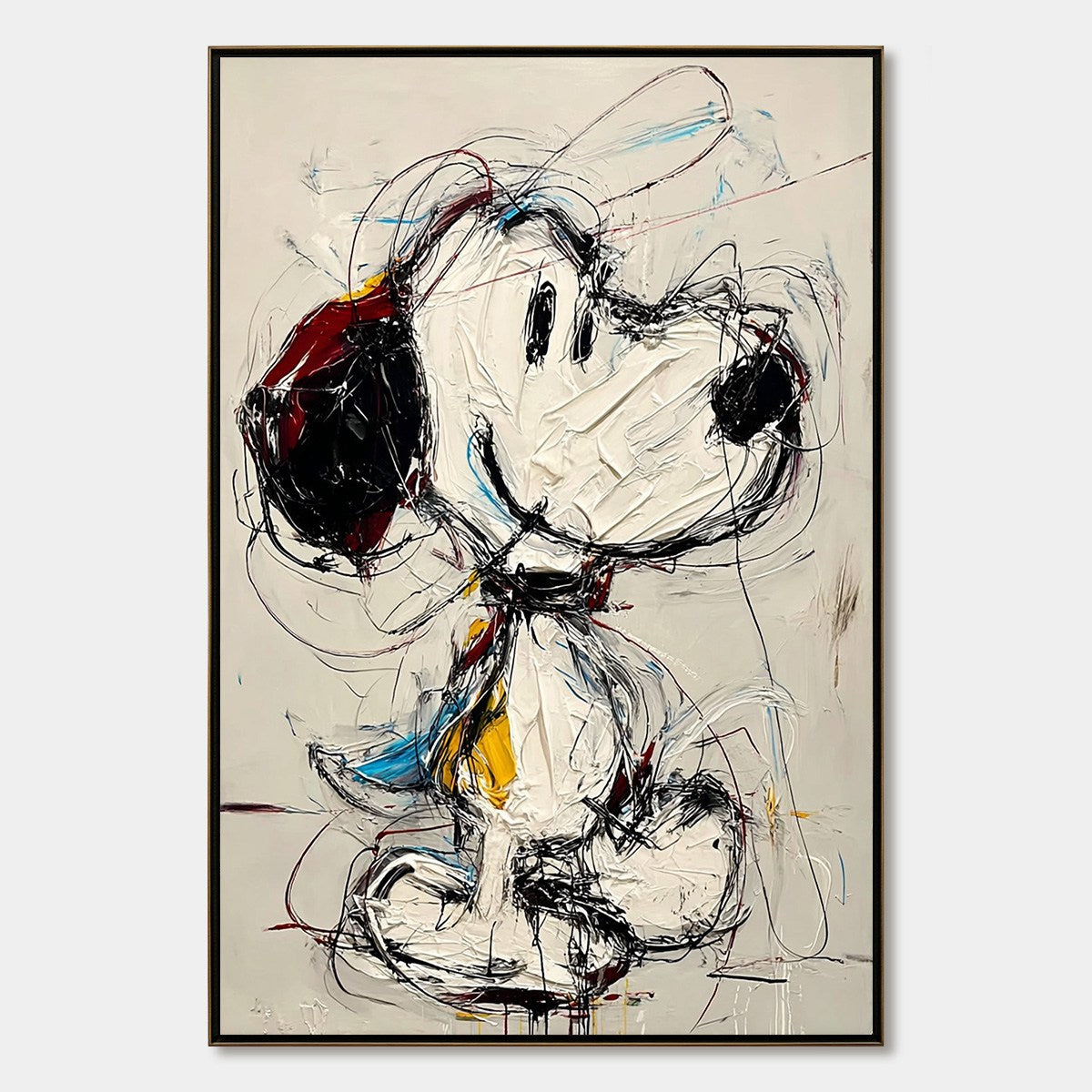 DREAMER'S DOODLE: Textured Pop Art Character Painting