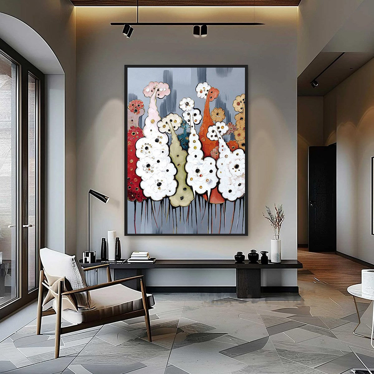 DREAMWOOD GROVE: Whimsical Abstract Forest Textured Impasto Painting