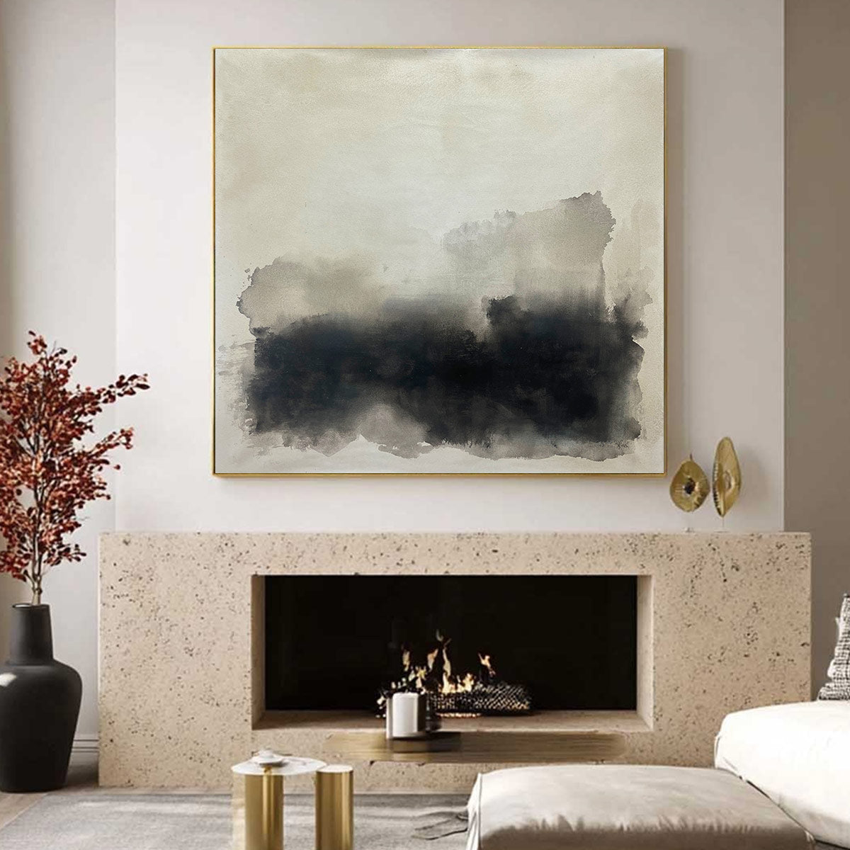 Ready to Ship ｜DUSK SHADOWS: Abstract Minimalist Neutral Tone