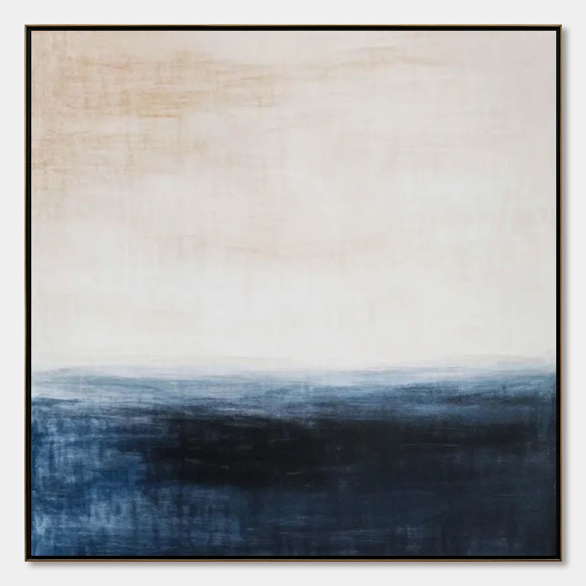  DUSK AT SEA Textured Abstract Ocean Oil Painting