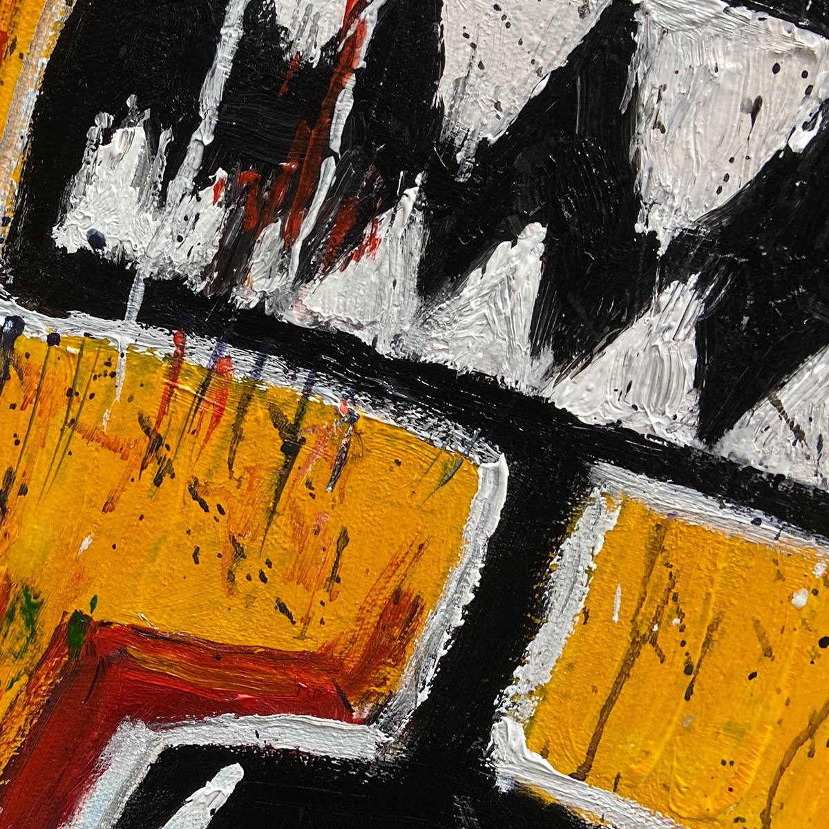 Duality: Original Abstract Portrait Oil Painting - Colorful