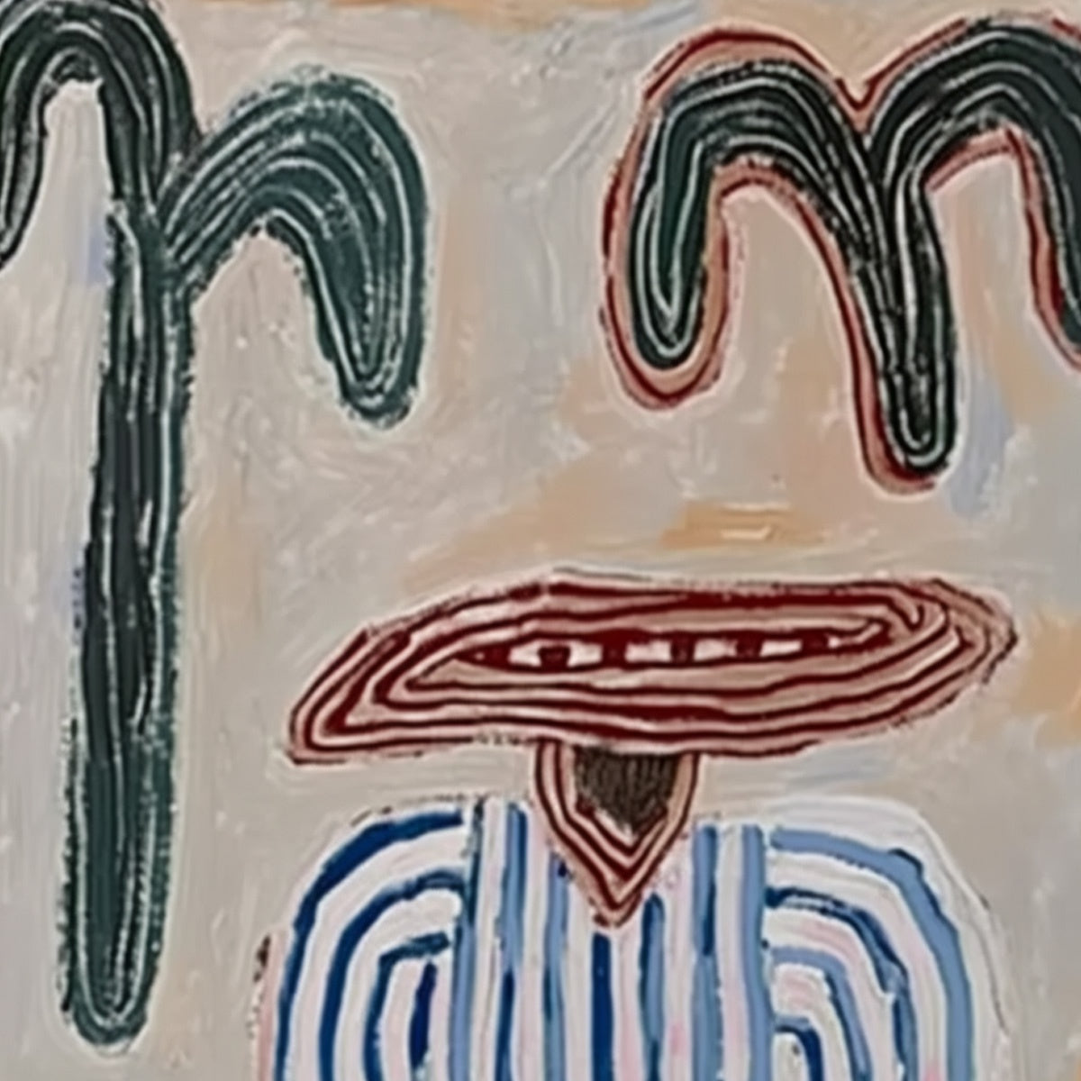 EARTHEN GUARDIAN: Wabi Sabi Abstract Figurative Wall Art