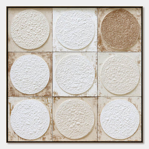 EARTHEN RHYTHM: Textured Wabi Sabi Abstract Painting for Minimalist Decor