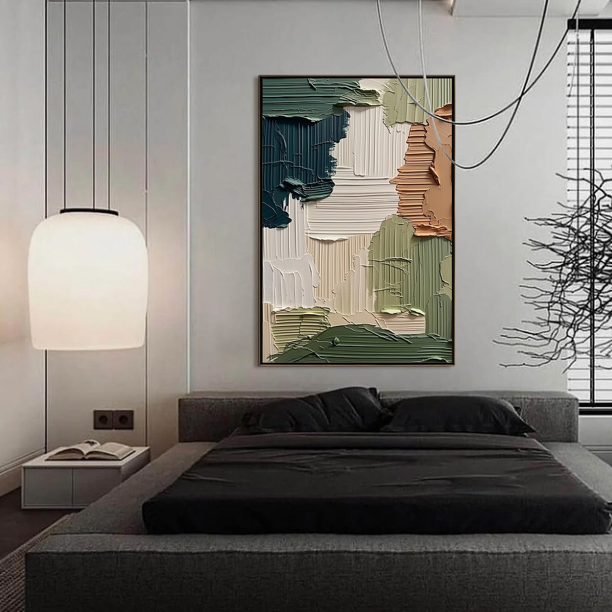 EARTHEN STRATA: Textured Wabi Sabi Abstract Impasto Wall Art