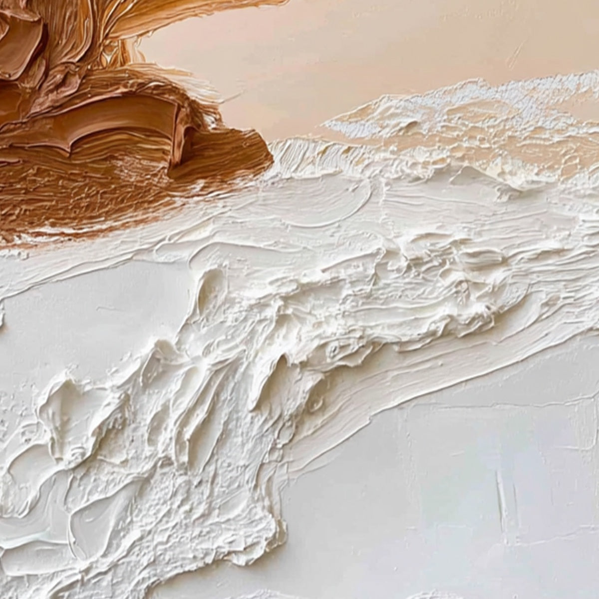 EARTHEN STRATA: Textured Wabi Sabi Abstract Landscape Painting