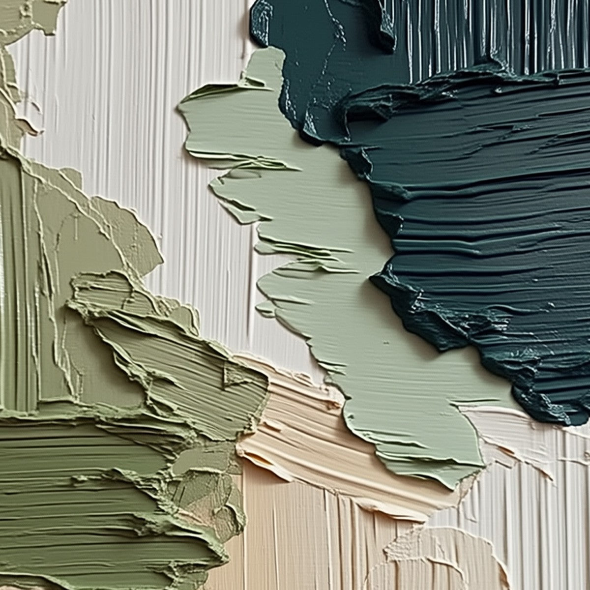 EARTHEN STRATA: Vertical Wabi Sabi Textured Abstract Painting