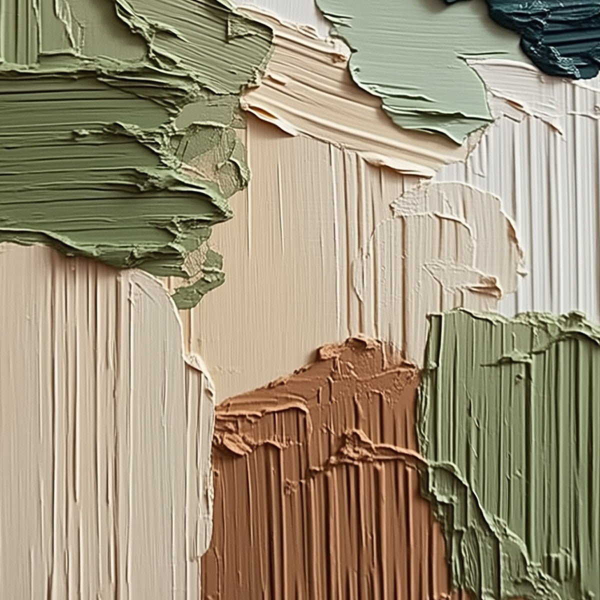 EARTHEN STRATA: Vertical Wabi Sabi Textured Abstract Painting